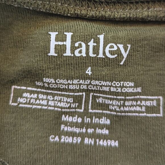 Hatley Pajamas Boys Sz 4 Forest Animals Bear Organic Cotton - Picture 4 of 4